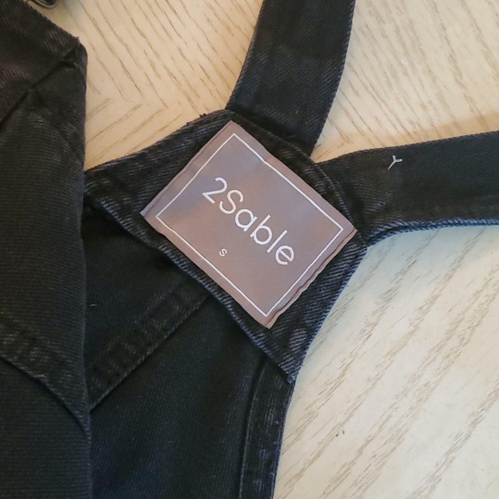 🆕️ black Jean overall skirt - Picture 4 of 5